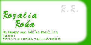 rozalia roka business card